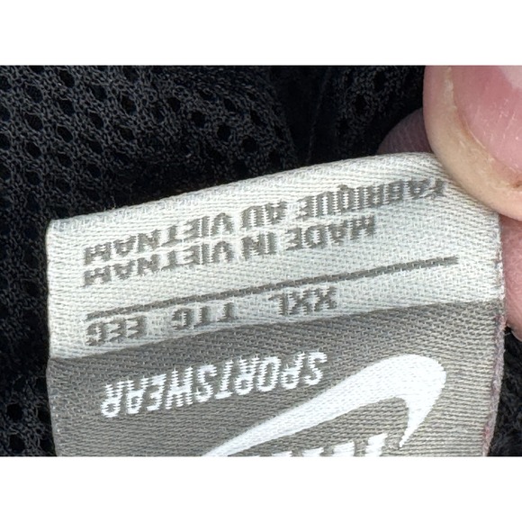 Nike Sportswear Men's Black Nylon Track Pants Joggers XXL Zip Ankle - Picture 6 of 16